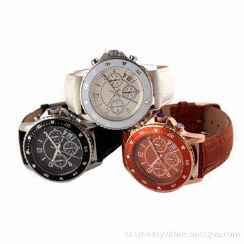 Brand Watches with Comfortable Leather Band